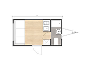 Mo.2 350 Tiny House | Mooble Huis | Stacaravan | stuurhut
